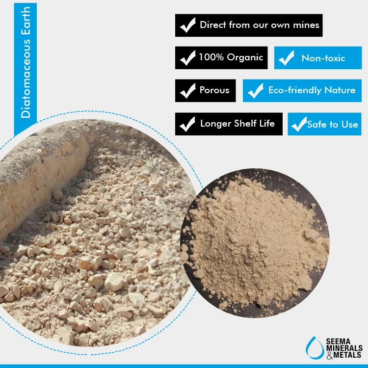 Diatomaceous Earth (Kieselguhr) Powder for Mould Release Centrifugal Casting from Indian Seller