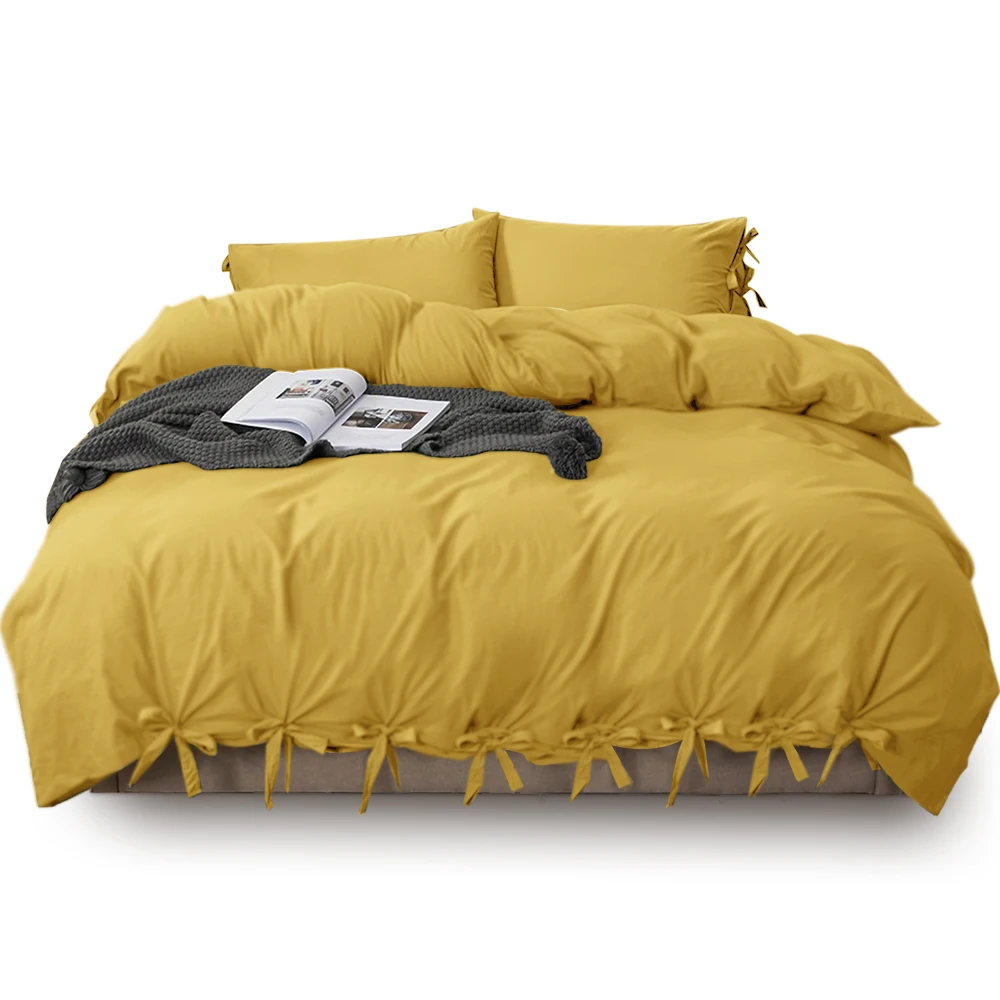 Affordable Luxury Design knots style Bedding Duvet Cover Sets Bed Cover microfiber bedding 90 gsm with pillow cover whole sale