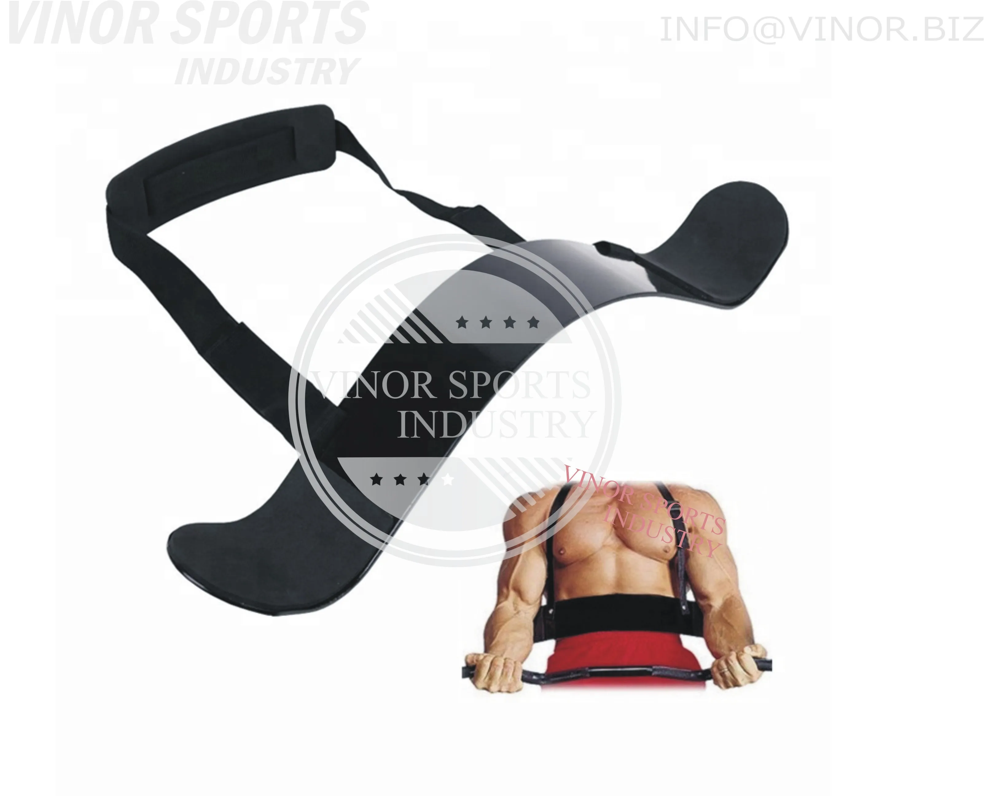 Weight Lifting Manufacturer Gym Training Custom Arm Blaster Custom Logo Gym Fitness Bicep Weightlifting Arm Curl Blaster Belt
