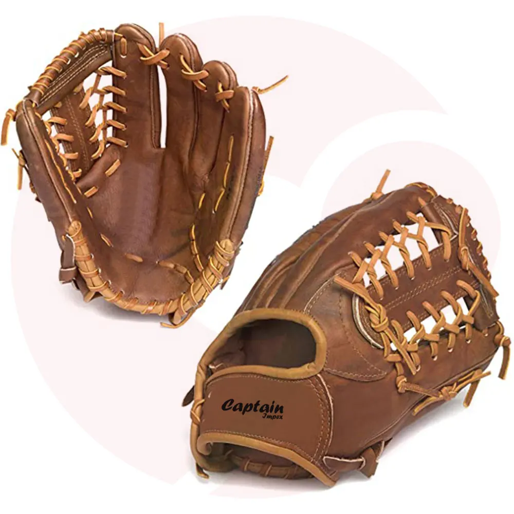 
Baseball Gloves Leather Made Sports Wear Resistant Non-Slip Baseball Gloves In Factory Price 
