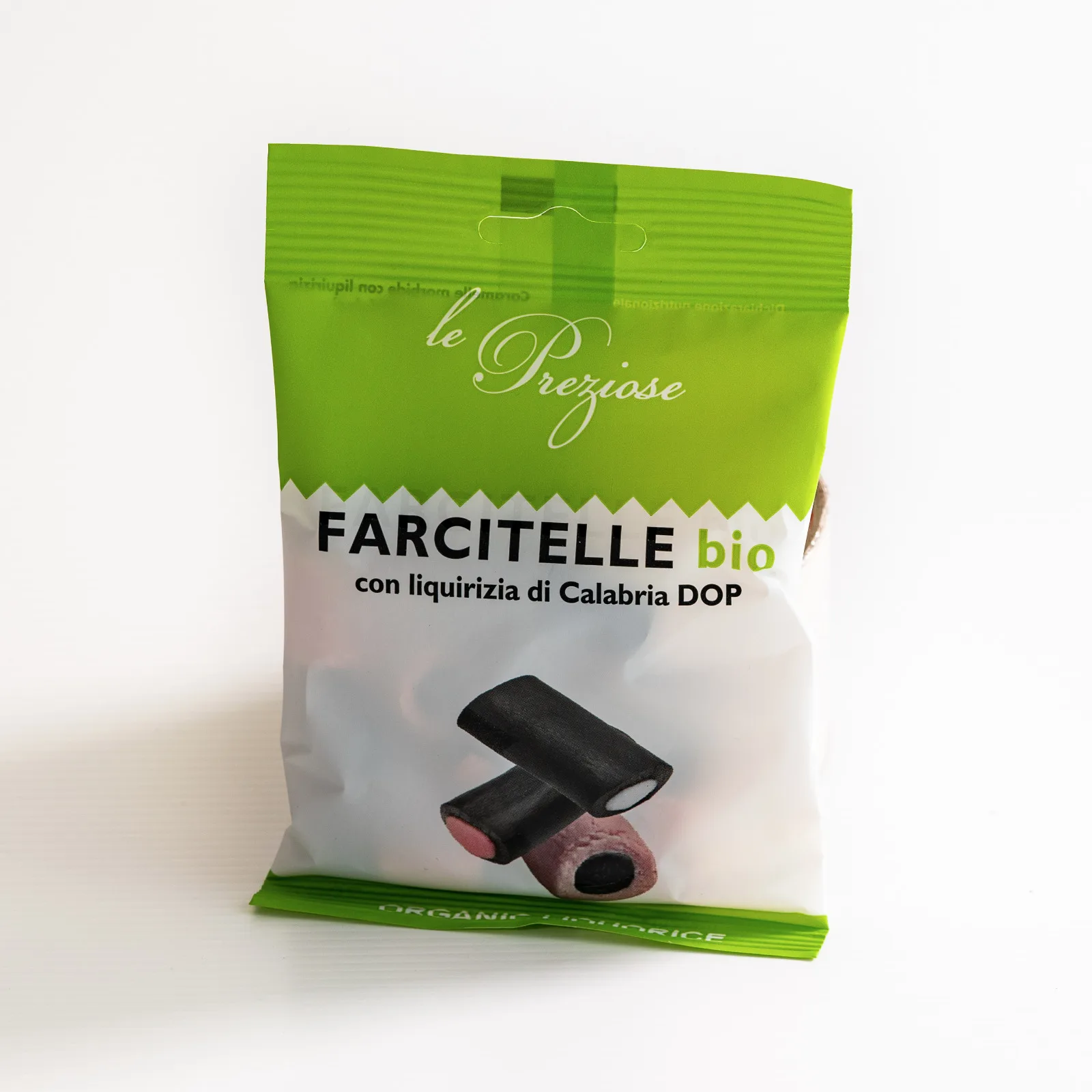 
Premium Quality Made in Italy Farcitelle Bio Organic Liquorice Sweets 