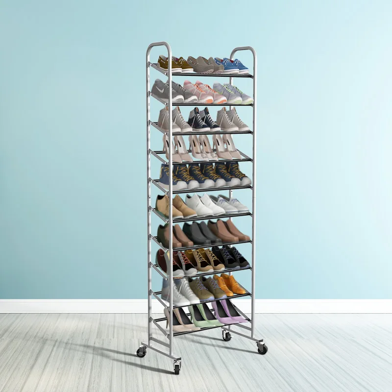 Hot Selling 20 Pairs 10 Tier Sneaker Rack Shoe Racks With Low Price