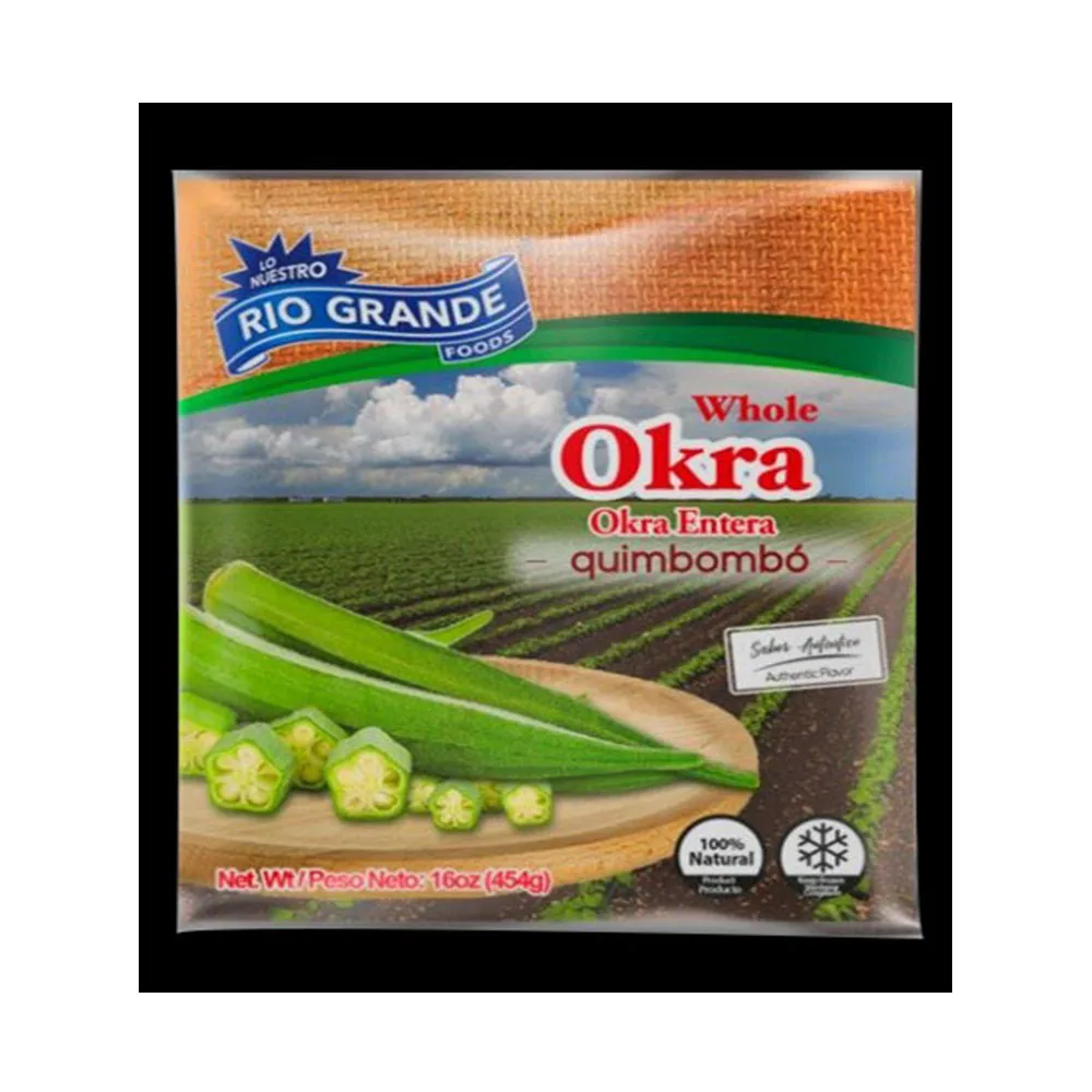 Rio Grande Okra богатый витамин C Антиоксидант Okra Замороженные суперпродукты со вкусом