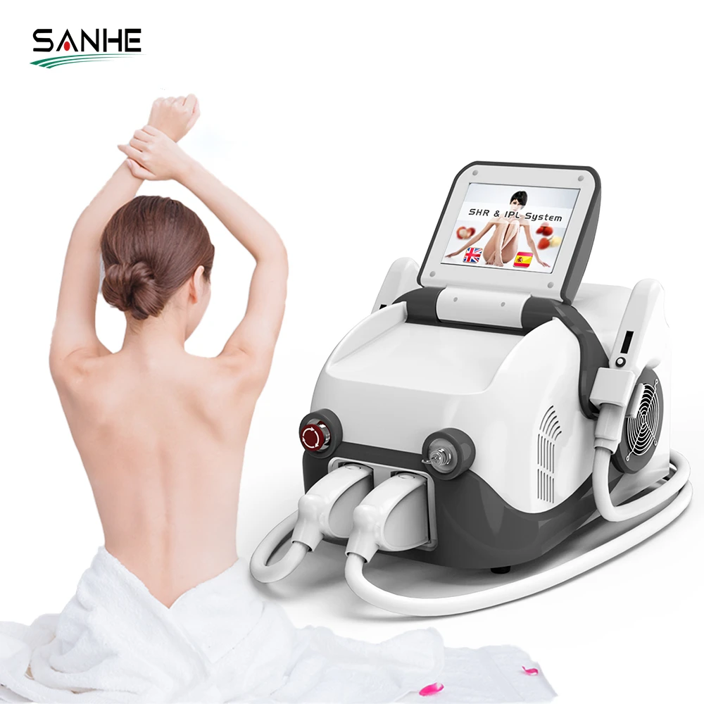 Новое поступление 2022, портативный лазерный аппарат для удаления волос Ipl + elight + shr, продажа с завода