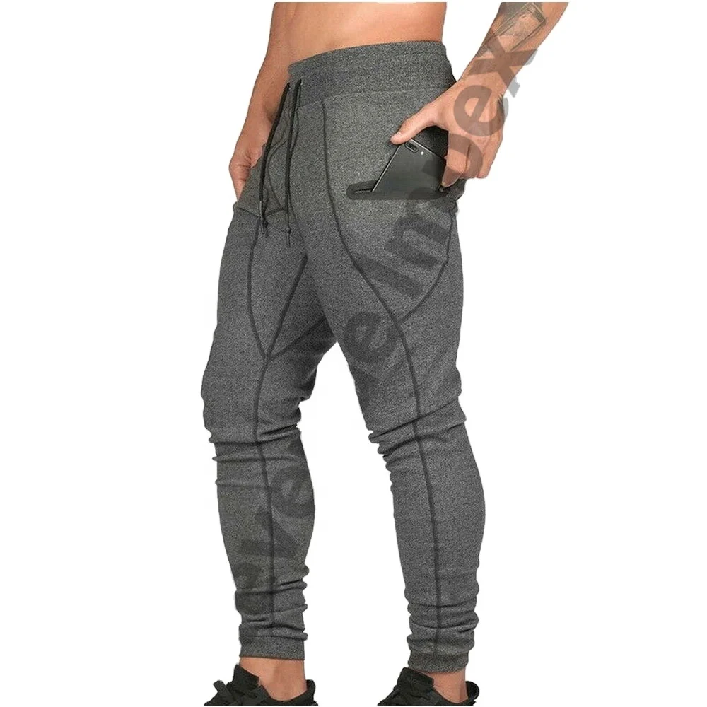slim fitness gym casual mens sweatpants custom cotton fleece plus size wholesale jogger pants for men