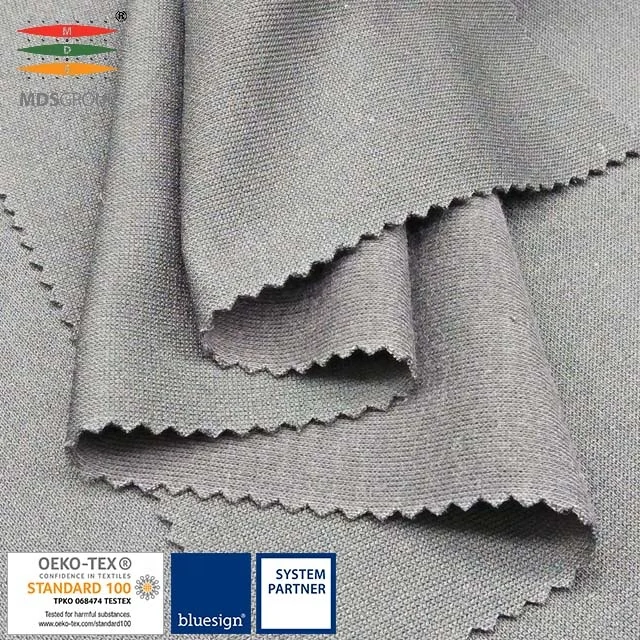 
TRACKSUIT/SPORTSWEAR/LIFE WEAR 86%POLYESTER 14%COTTON CIRCULAR KNIT MIXED INTERLOCK SOLID COLOR 