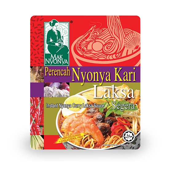 Muslim Friendly Home Cooked Taste Instant Food Paste Chicken Laksa Rendang Fish Portuguese Nyonya Chicken Rice Tom Yam Flavors