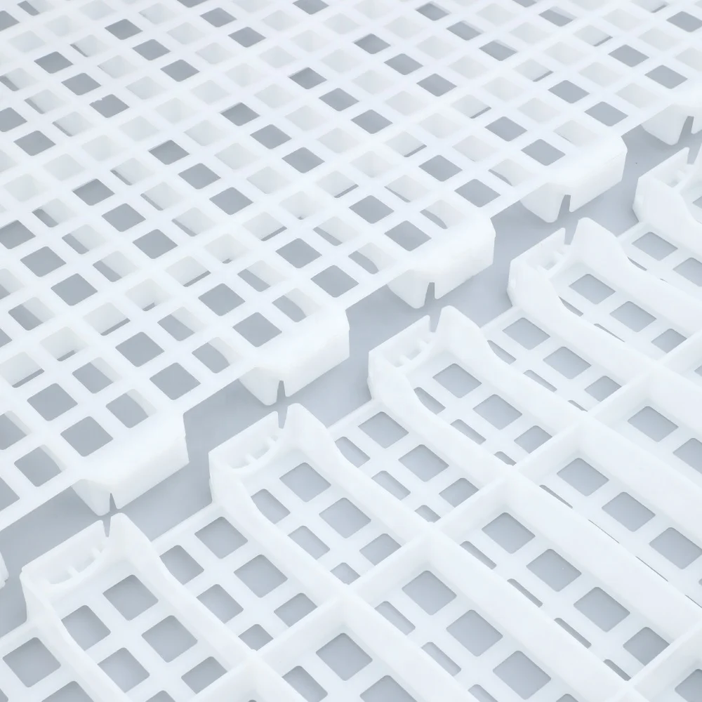 Extremely hygienic 1200*500 mm  Non-rotting broiler farm plastic chicken slats floor for poultry farm