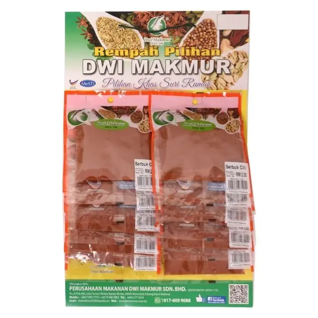 Premium Grade Low Price 40g Single Spices & Herbs Chili Powder Premium Chili Pepper Serbuk Cili for seasoning spices from India