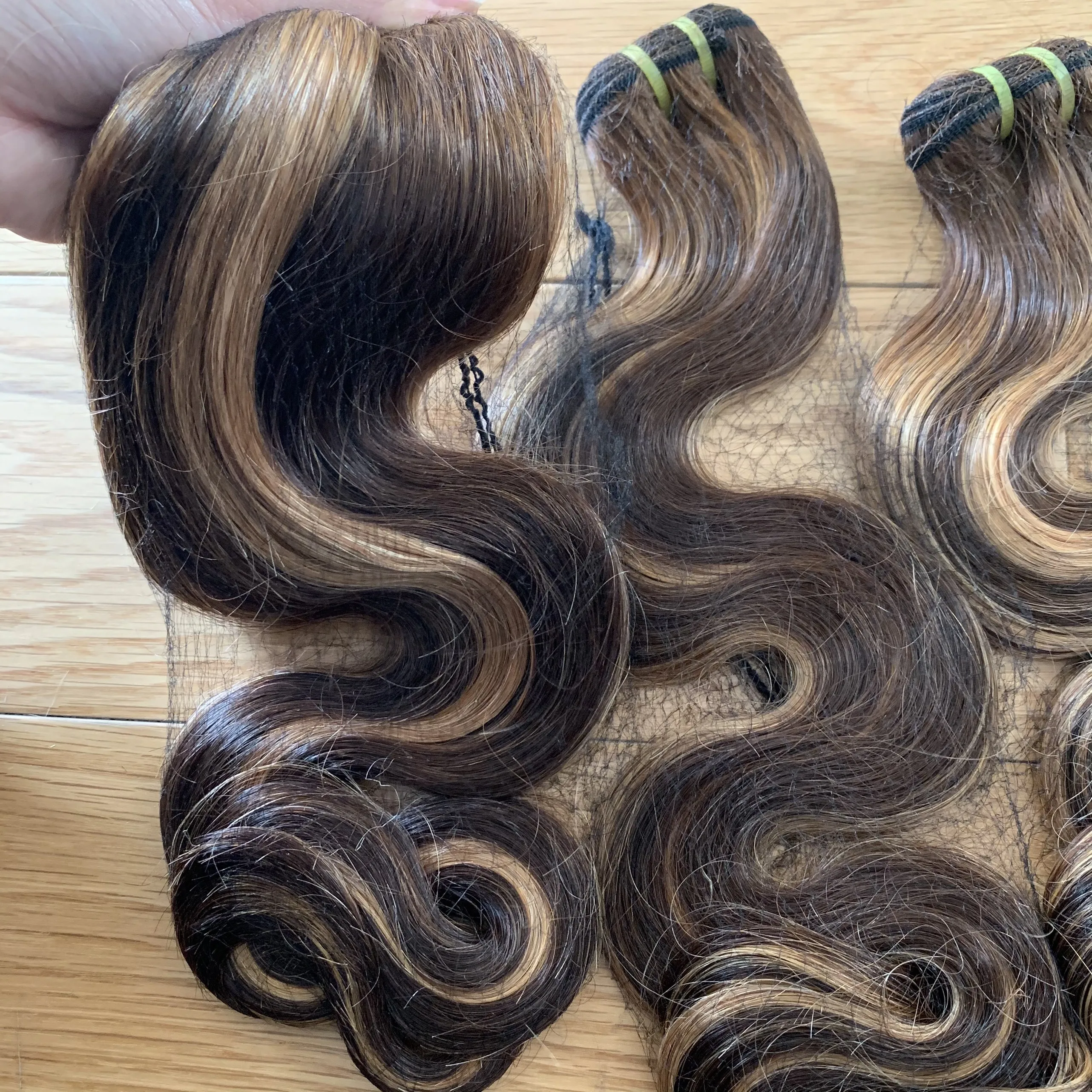 Body wavy  Vietnam hair human hair wigs raw Indian hair virgin ali express Highlight color cuticle aligned extensions