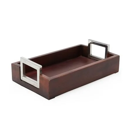  Деревянный сервировочный поднос с дизайном листьев от производителя для домашнего искусства