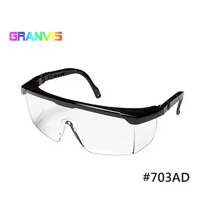
Adjustable temple eye protection safety glasses 