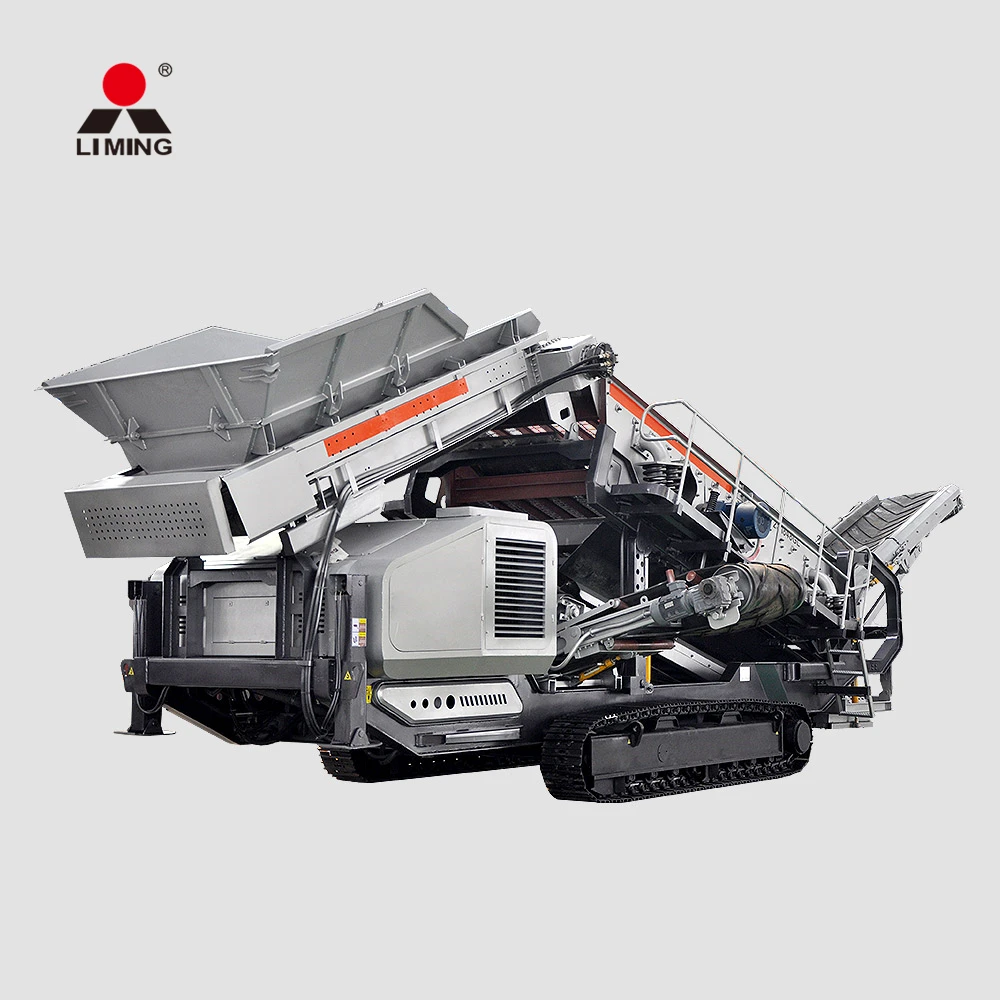 track stone jaw crusher iron ore limestone mobile crushers machine and screening plant 250 tph new with good price