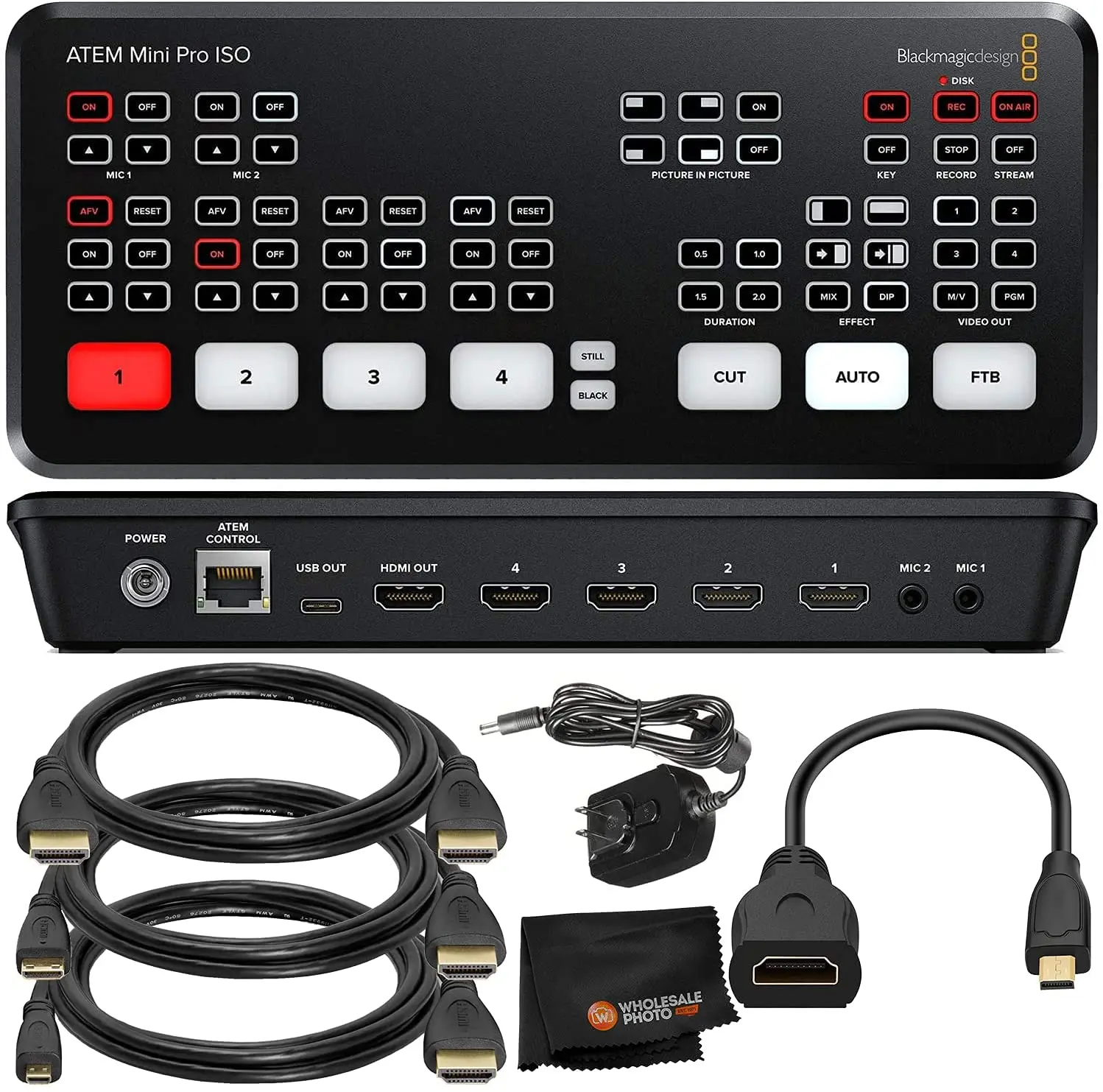 BRAND NEW OFFER FOR 5 GET 2 ATEM Mini Pro ISO Live Stream Switcher Multi-view Recording
