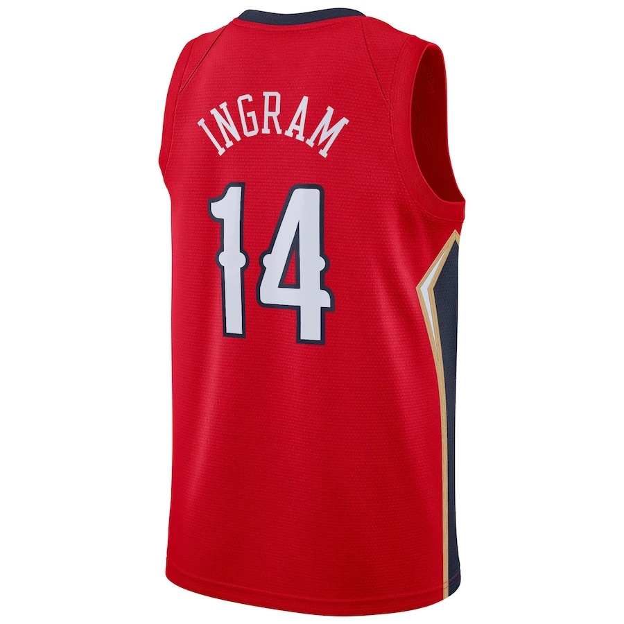 Мужские майки Брендона инграмма #14 от фабрики баскетбольные сшитая униформа топы рубашки сублимированная спортивная одежда