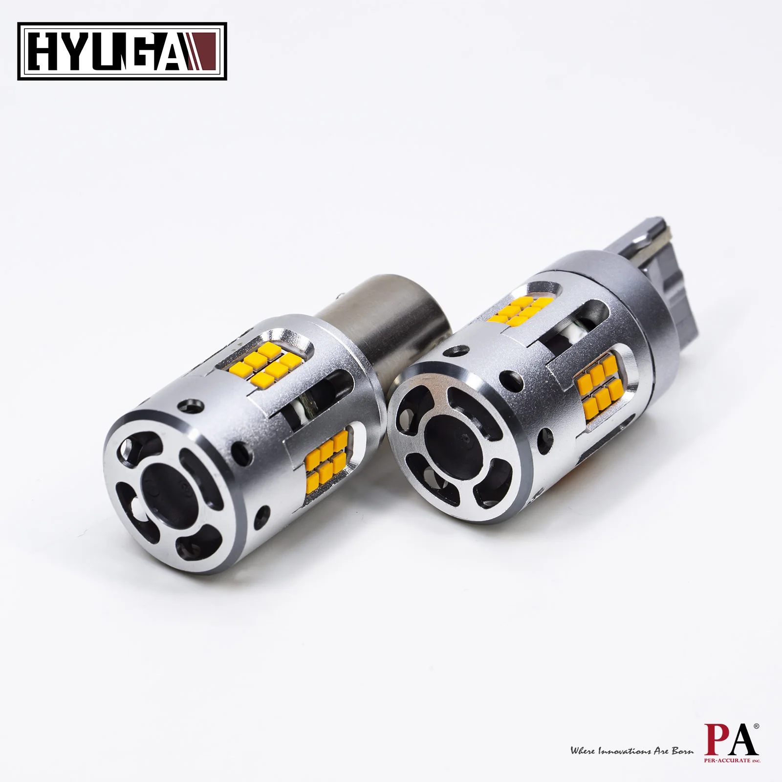 アンチハイパーフラッシュウィンカー 1919 24SMD LED 1156 T20 7440 CANBUS 10-30V 冷却ファン 独自設計 HYUGA