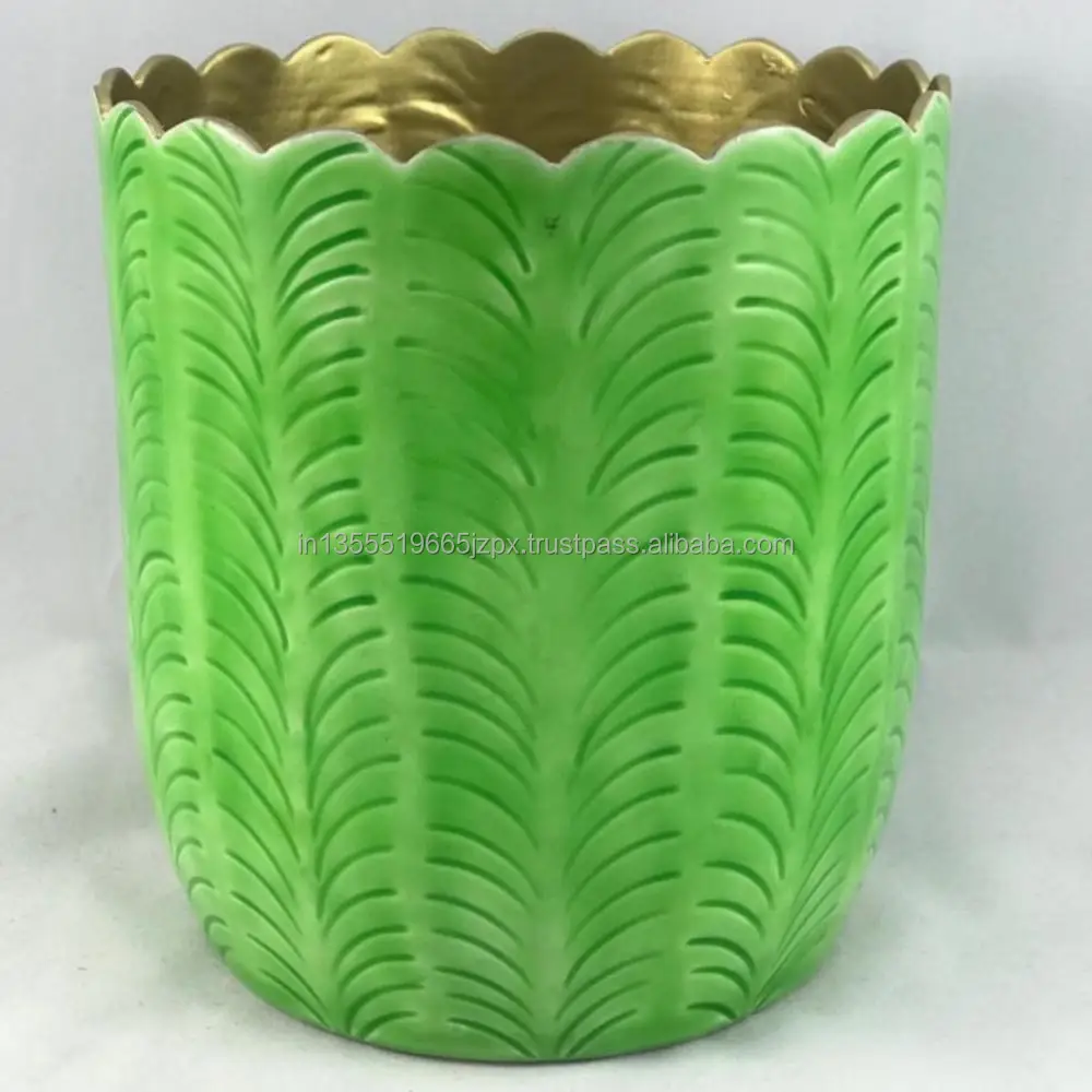 High Quality Metal Planter Stand Powder Coated Iron Cylinder Design Home Garden Decor Colorful Powder Coating Pack Pots Floor