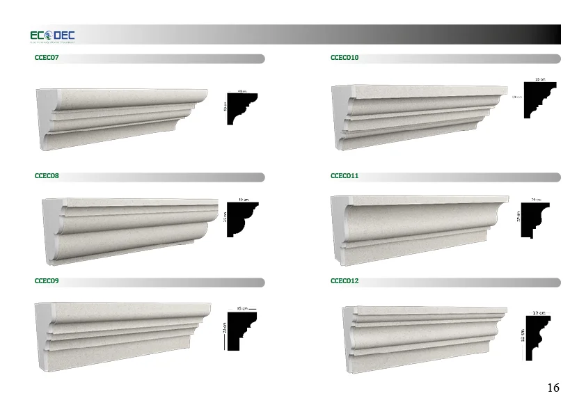 Корона кукурузы внешние EPS молдинги CCECO12