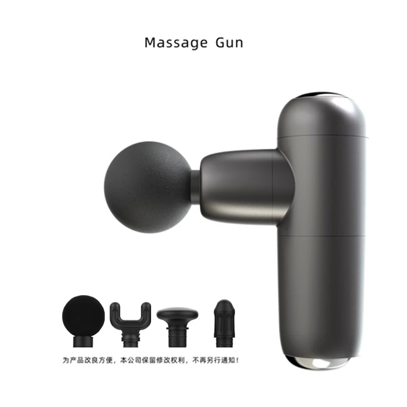 Mini Massage Gun 4 Massage Heads & 4 Levels, 3200r/min Quiet Brushless Motor, Deep Tissue Percussion Massage Gun for Athletes