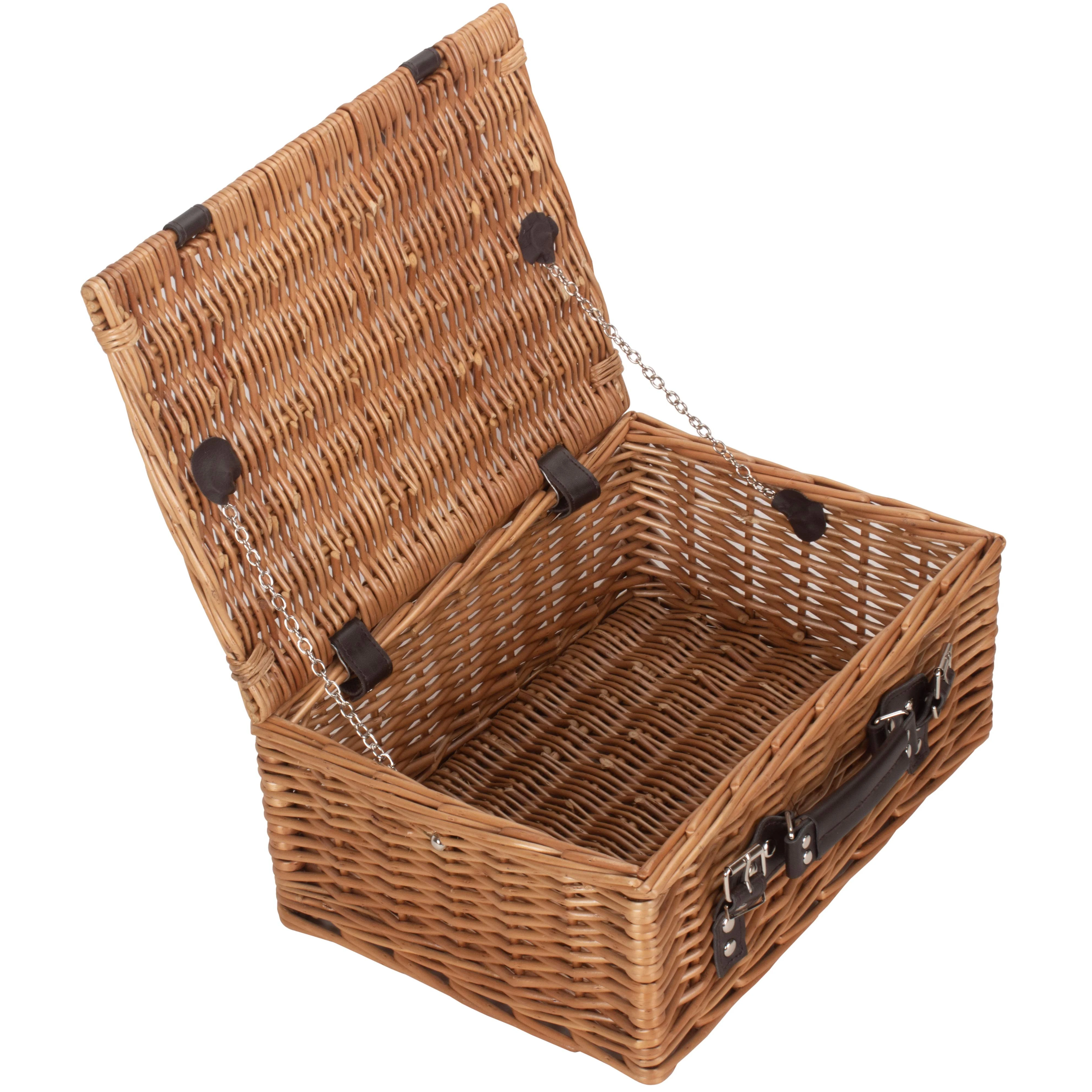 Natural Woven Empty Wicker  Basket Gift Hamper with Liad