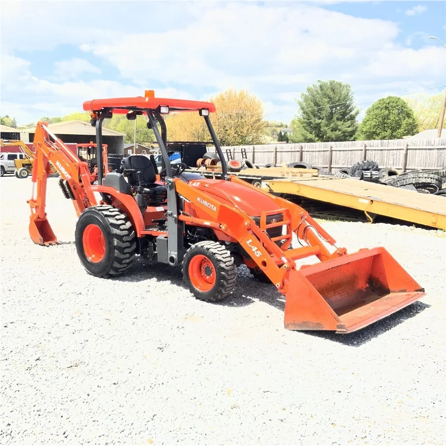 Высококачественный недорогой экскаватор-погрузчик KUBOTA L45 и другие машины на