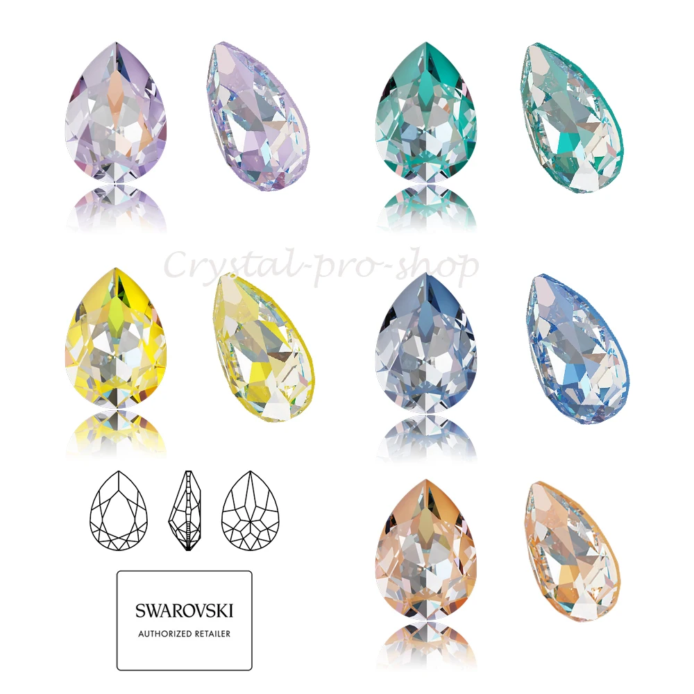 
Необычные камни в форме слезы DeLite (4320) Кристалл от Swarovski элементы лаковые Стразы 