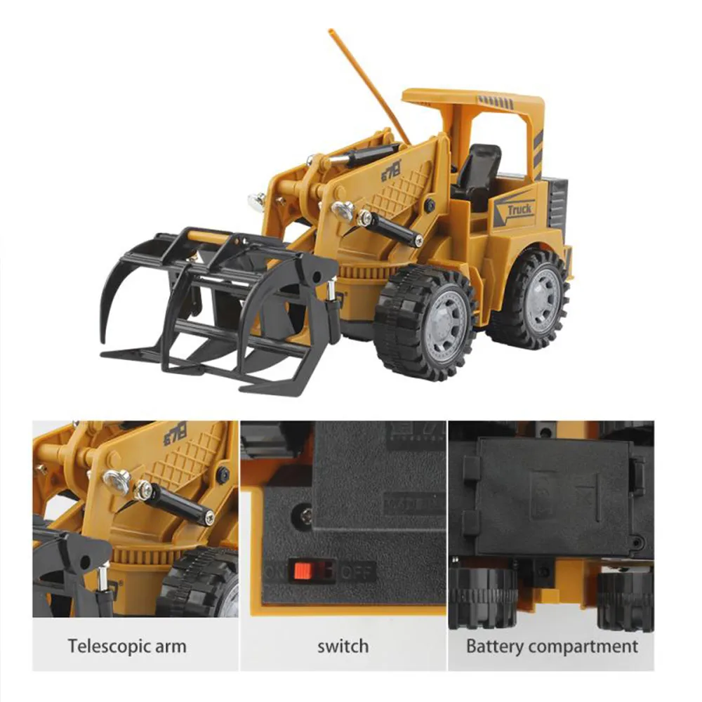 Chenghai Toys Factory Construction Building Truck 1/24 5Channel RC Wooden Loader Truck Toys