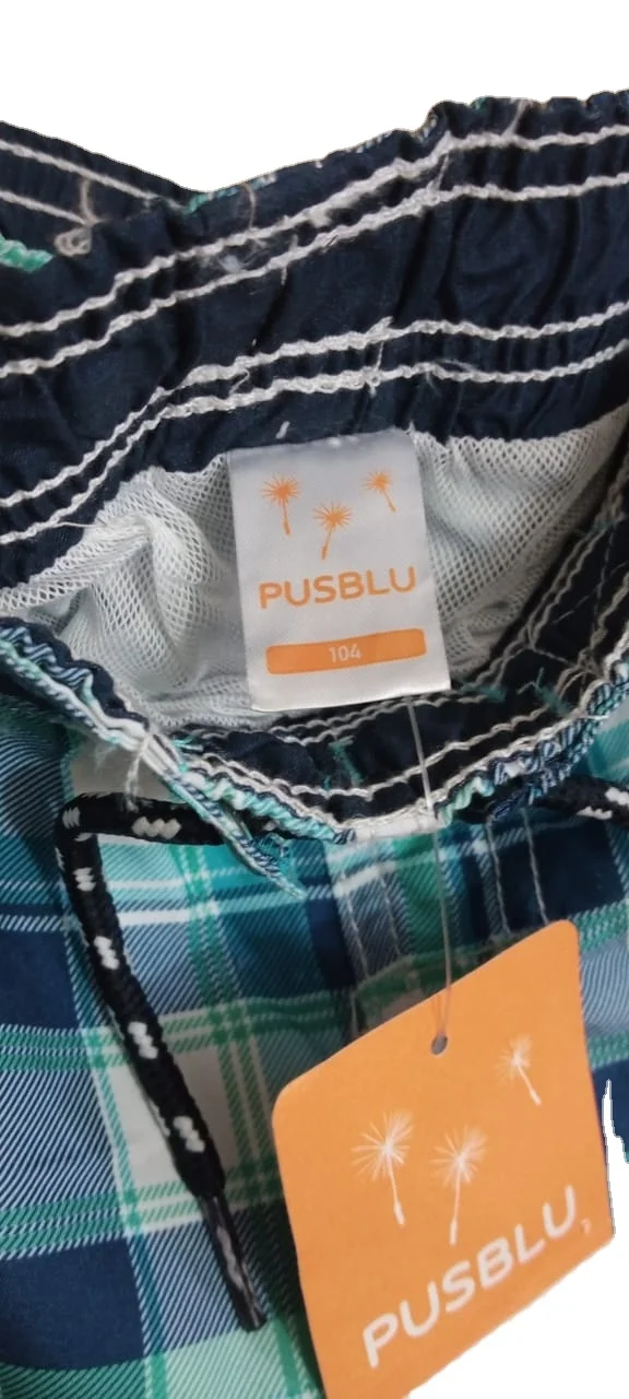 Manufacturing Leftover Garments Surplus Overrun Apparels Boys Adults Swimming Short Quick Dry Trunks Branded Labels Changeable