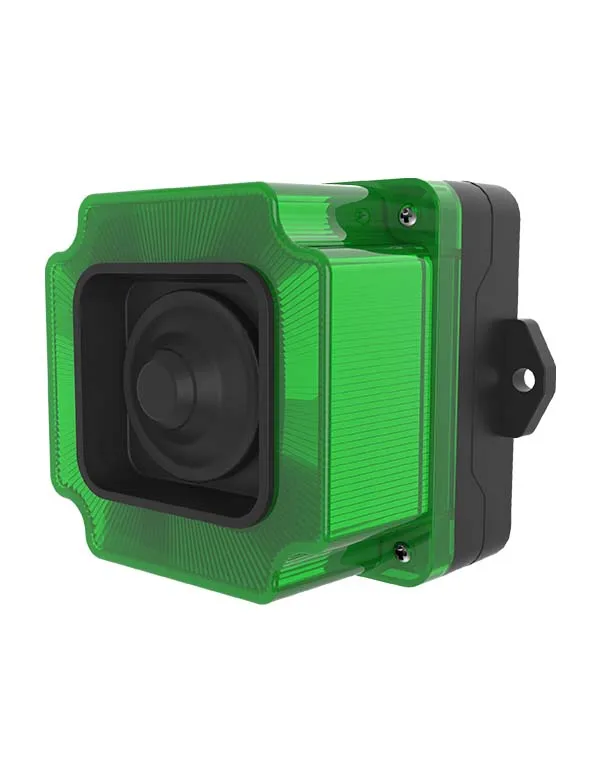 MUCCO Sound Alaram, Strobe Light Warning Beacon/industrial Alarm Beacon Siren, 125-133db LED ABS IP65 RGB 2 Years