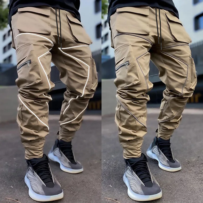 Hot Sale 100% Cotton Reflective Mining Men Work Wear Cargo Pants For Men