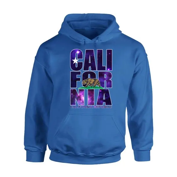
Custom design California Republic Sweatshirt California Galaxy Print Hoodie 
