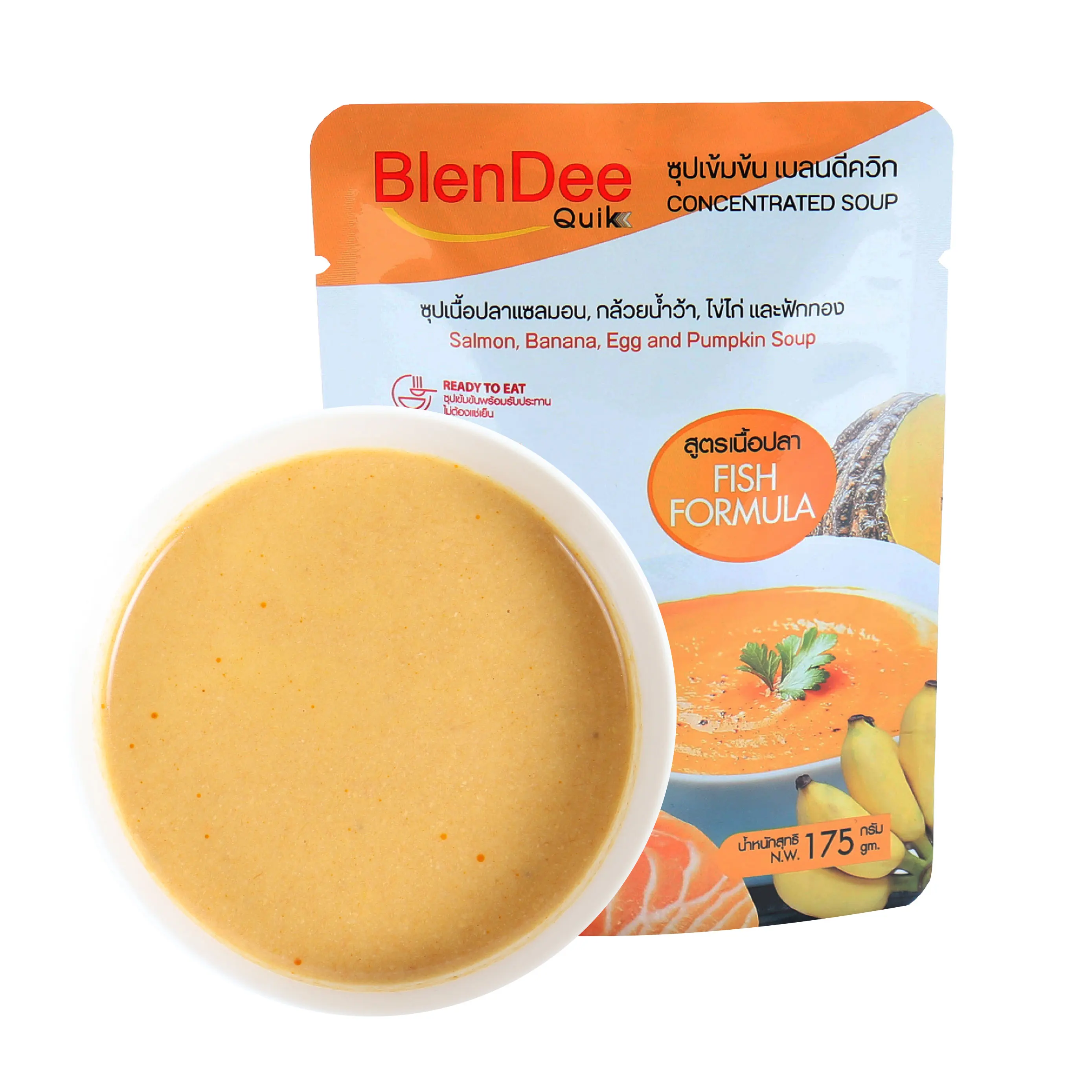 Best Selling Banana Egg and Pumpkin Concentrated Soup With Salmon Fish Formula From Thailand