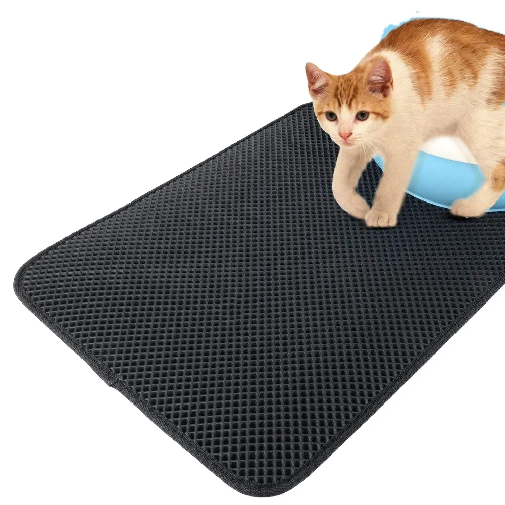 Custom upgrade pet Cat Litter Mat Double-layer Dog kennel mats for sales
