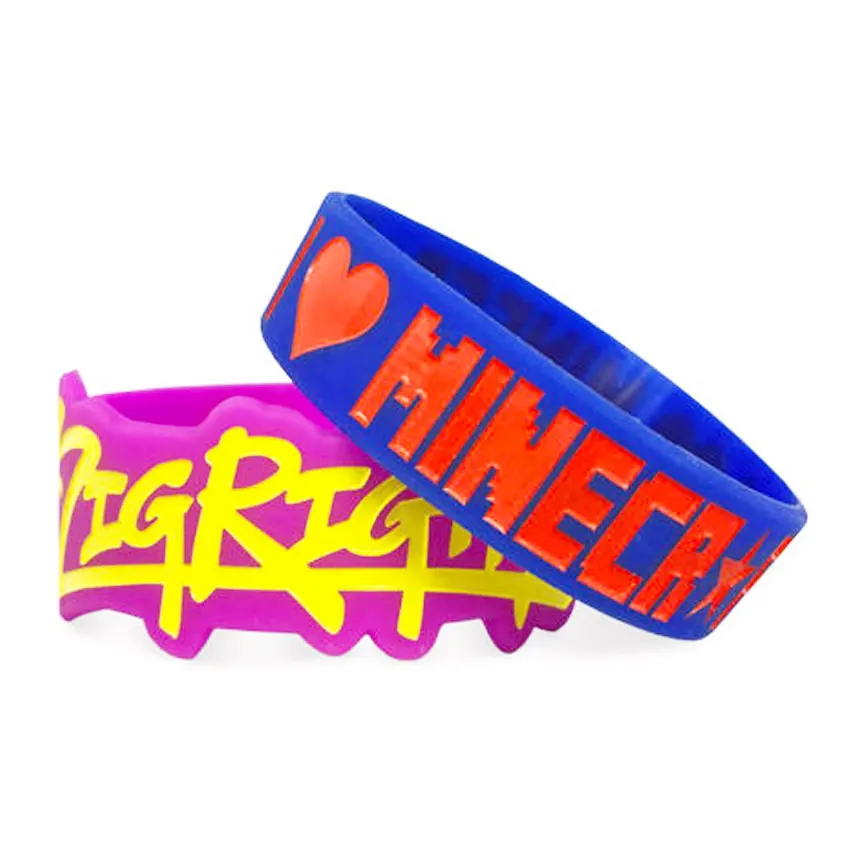 Латексные рекламные силиконовые браслеты с логотипом на заказ детские резиновые