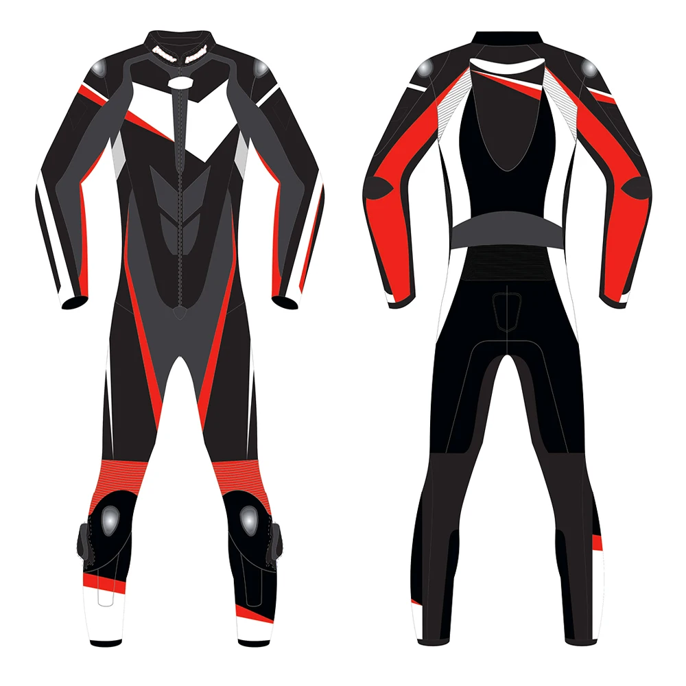 Auto Racing Motorbike Leather Suit Hot Selling Motorbike Suits Colorful Safety Wear Friction Proof Motorbike Suits