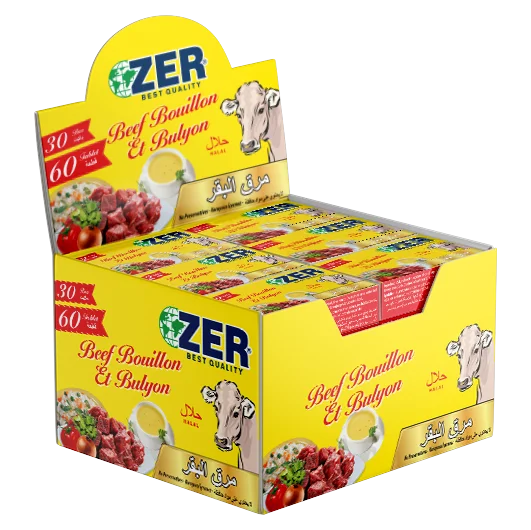 Zer Beef Bouillon 2 Cube x 30x8 Box