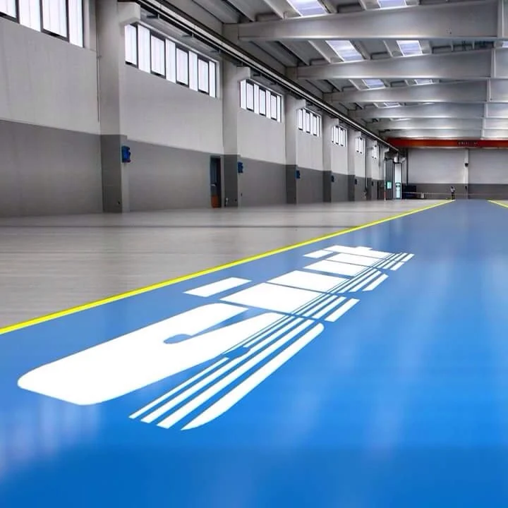 
White Epoxy Paint Floor Topcoat ET5660 -100 finishing coat for use on concrete or cement mortal paint with high gloss 