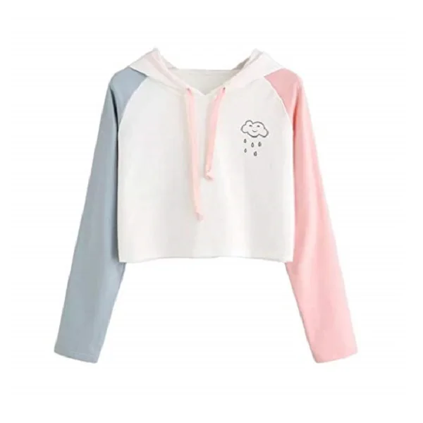 Fashion Bulk Custom Logo Print Pocket Plain Oversize Hoddies For Women 2021