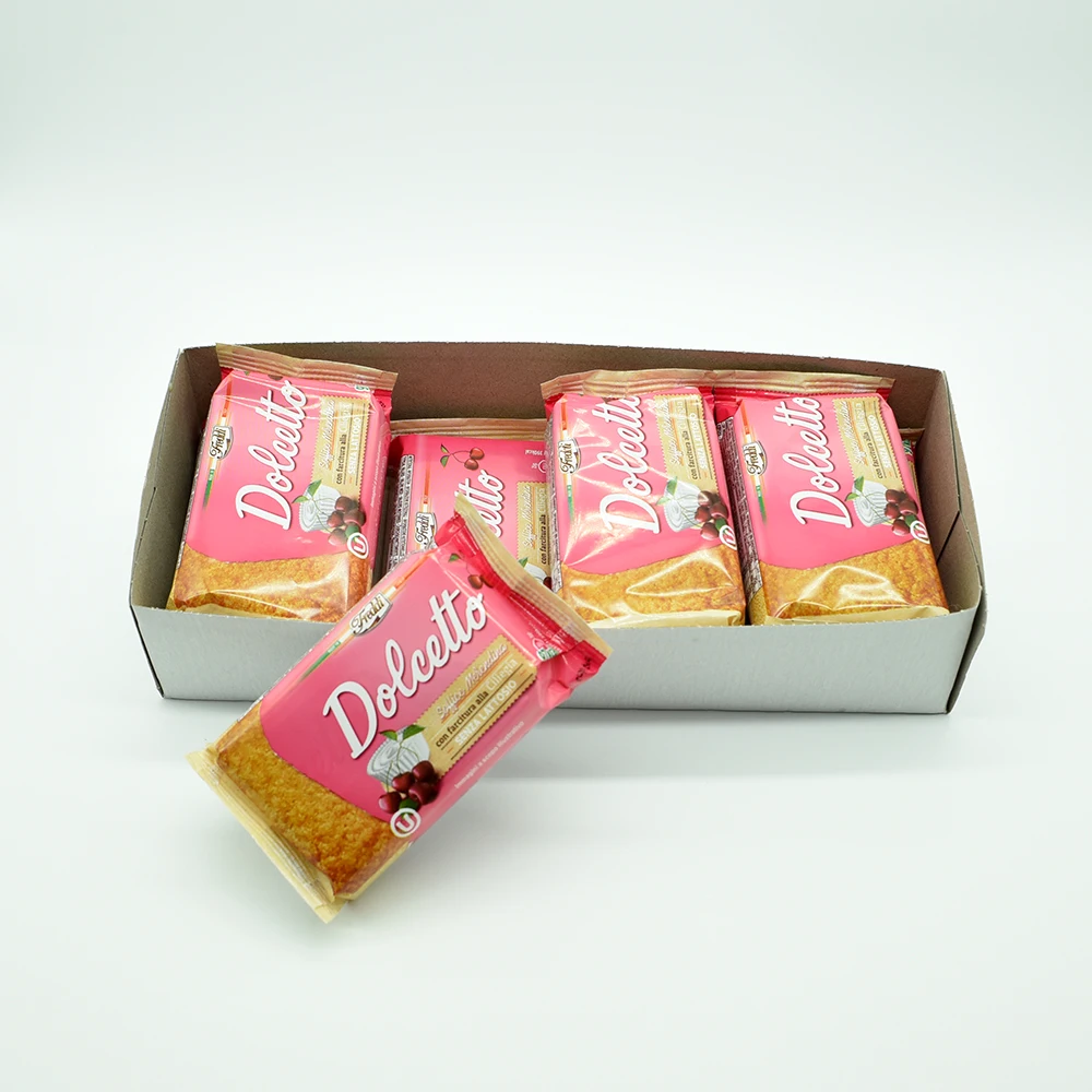 High quality Made in Italy Soft mini cake DOLCETTO cherry 25g x 8 = 200g for daily