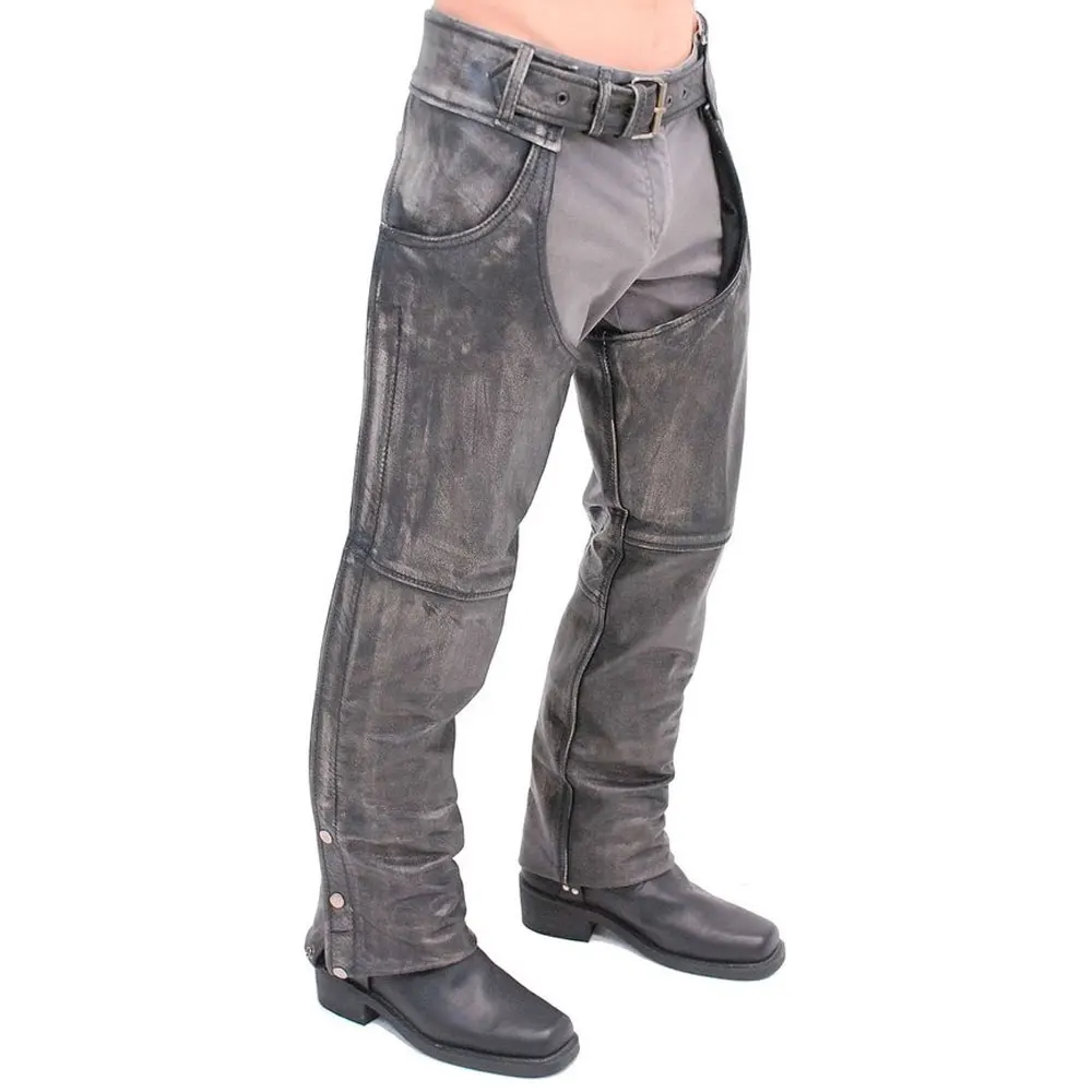 Best Classic style Horse Riding Top Quality Stylish Leather chaps with Low Rise Double Buckle Chap