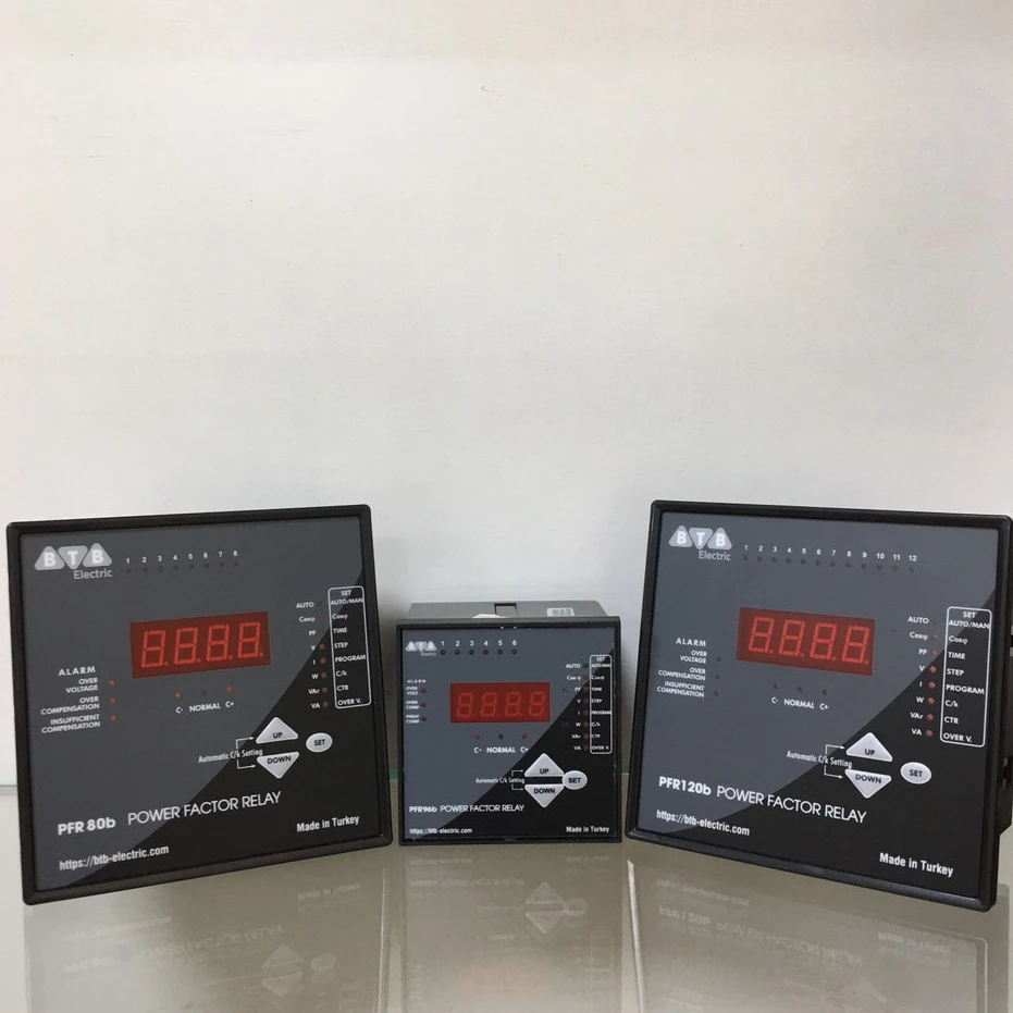 reactive power factor correction controller 8 STEPS VOLTAGE 380-415V NEW STYLE 2021 MADE IN TURKEY