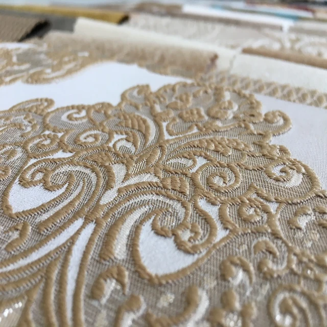 High Quality Holland Velvet New Foiled Polyester Knitting Turkish Jacquard Sofa Fabric Blackout Feature Woven Pattern Furniture