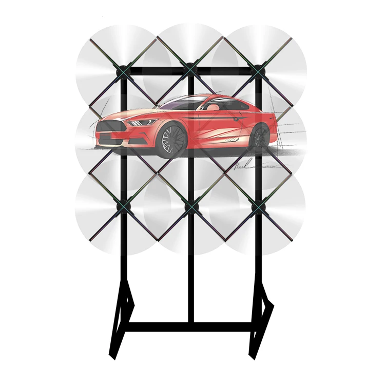 Best selling 720*720p 24v 3d hologram fan holographic fan with floor stand bracket naked eyes 3d led fan for advertisement