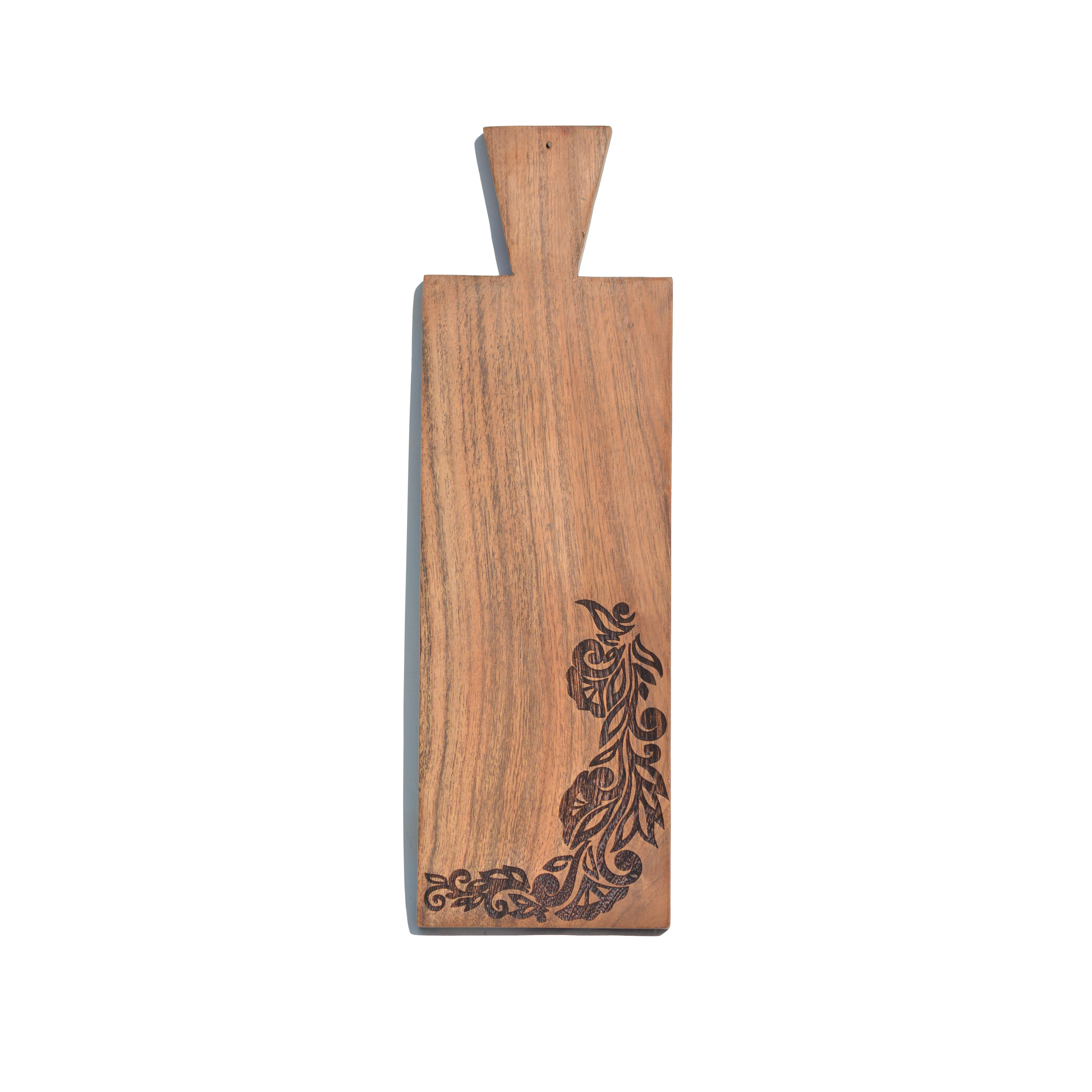 Bulk Cheap Acacia Wood Cutting Board with Handle Kitchen Home Kitchenware Different Design Butcher Chopping Block