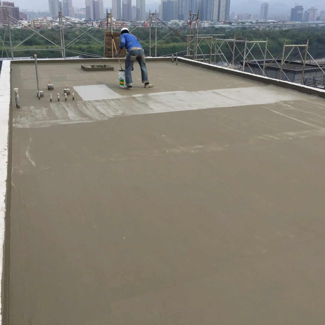 Chanye high polymer modified elastic cement waterproof coating for concrete roof