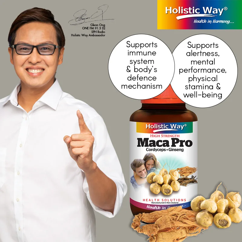 Improve Immune System Anti-Fatigue Maca Pro With 60 Vegetarian Capsules Holistic Way Health Care Product