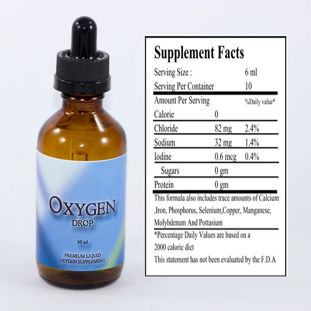 Удивительные Премиум концентрированные жидкие кислородные капли стабилизированные