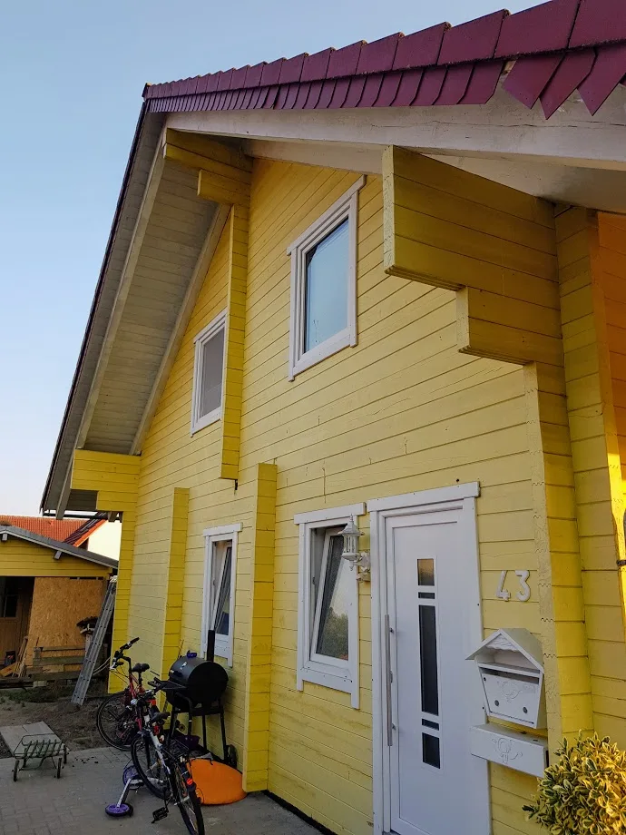 House Villa Office Log House - according to EU Standards Carport