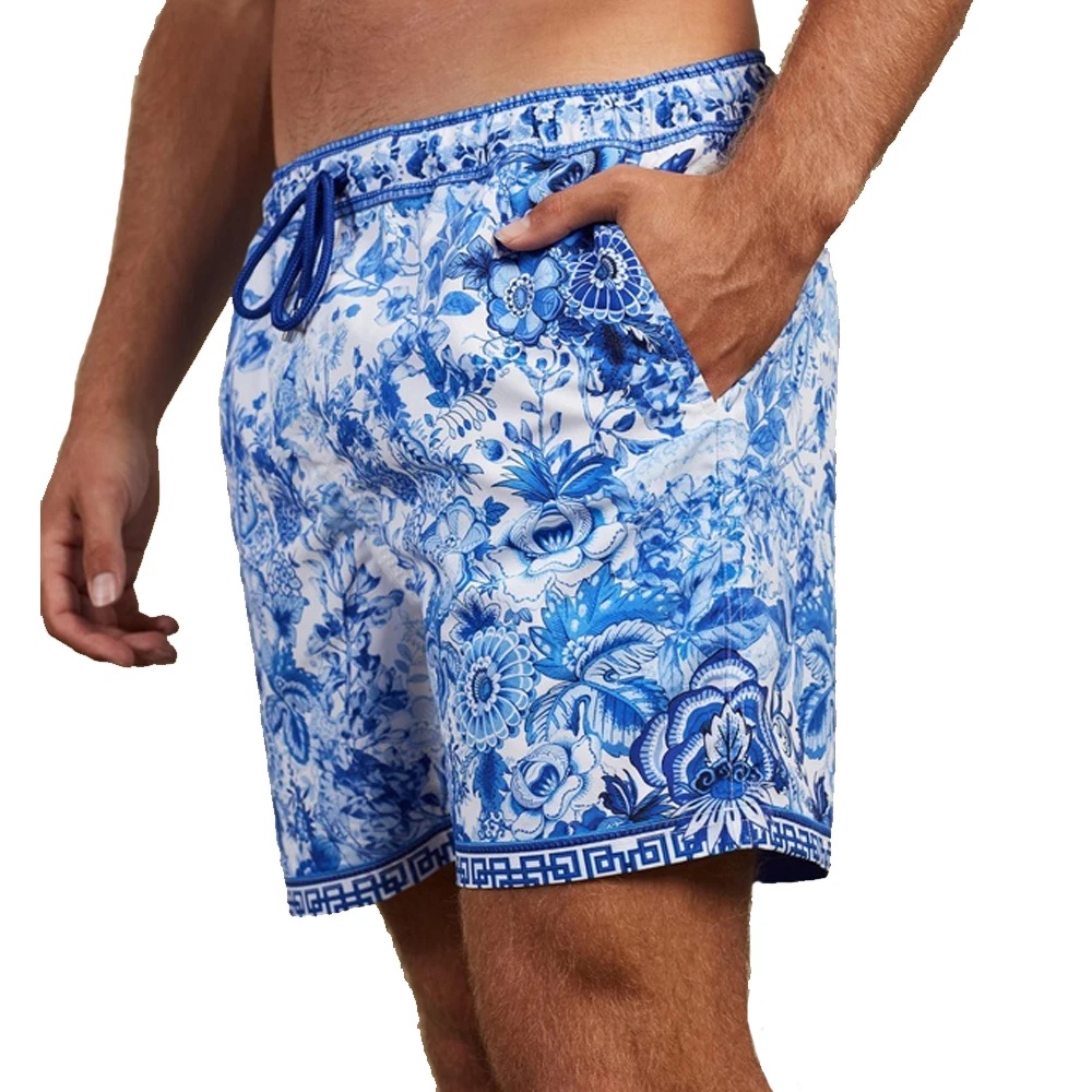 
direct factory sublimation prints men swim shorts, beach shorts, swim trunks with quickly dry polyester fabric 