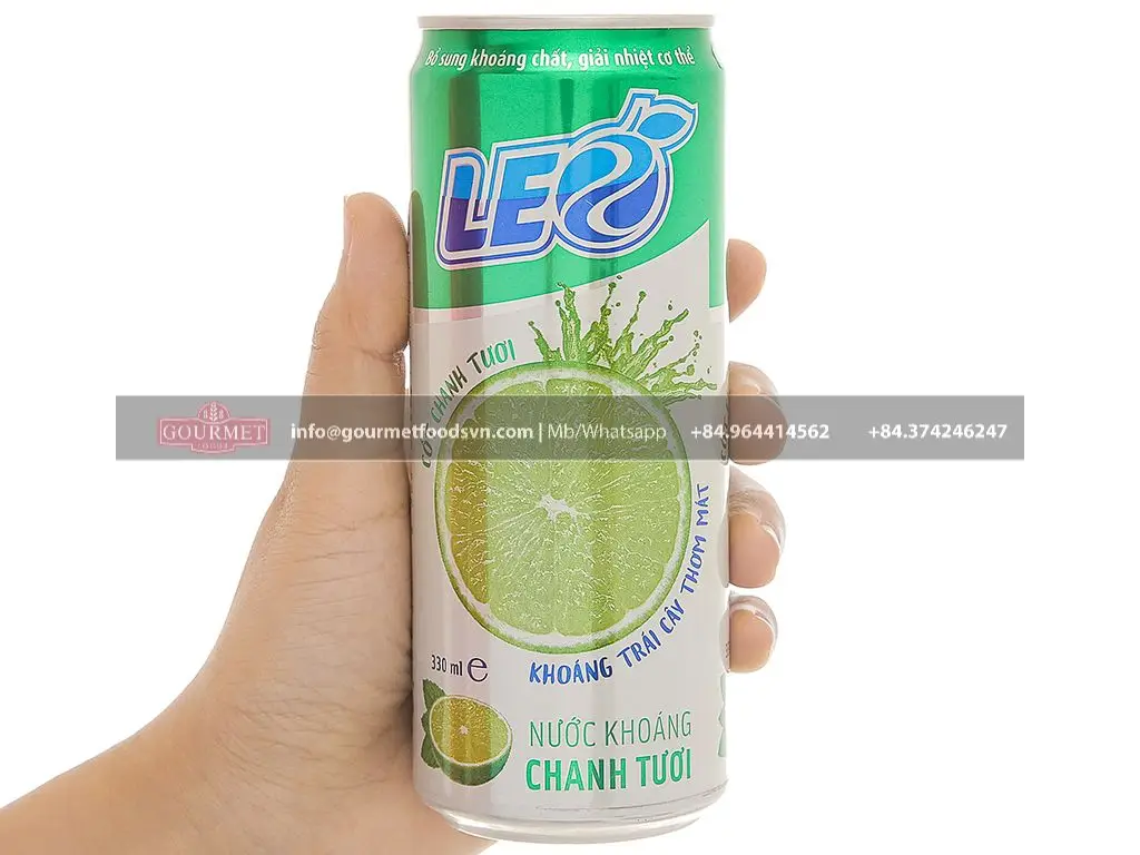 Газированная минеральная вода со вкусом лимона LEO 330 мл